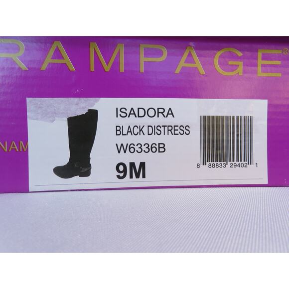 New RAMPAGE Women's Sz 9 Isadora Almond Toe Mid Calf Riding Boots - Picture 11 of 11